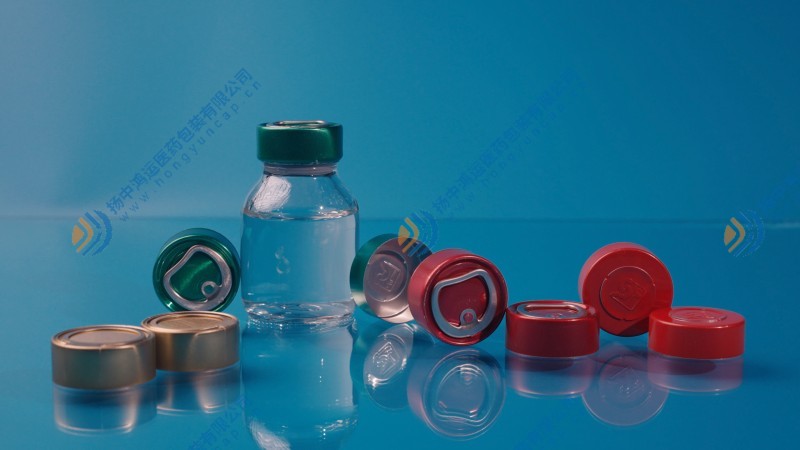 Aluminum cap for infusion bottles